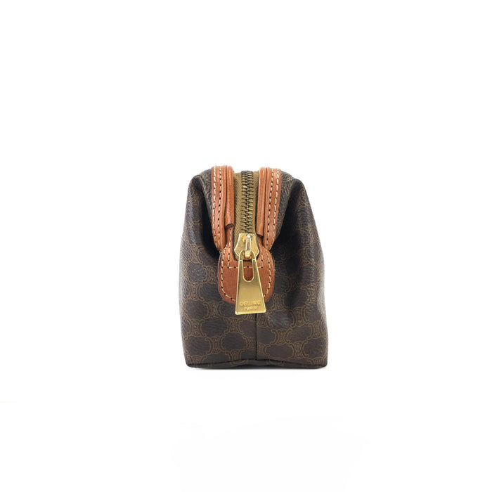 CELINE Macadam Pouch Brown Vintage Old CELINE 7yvznj
