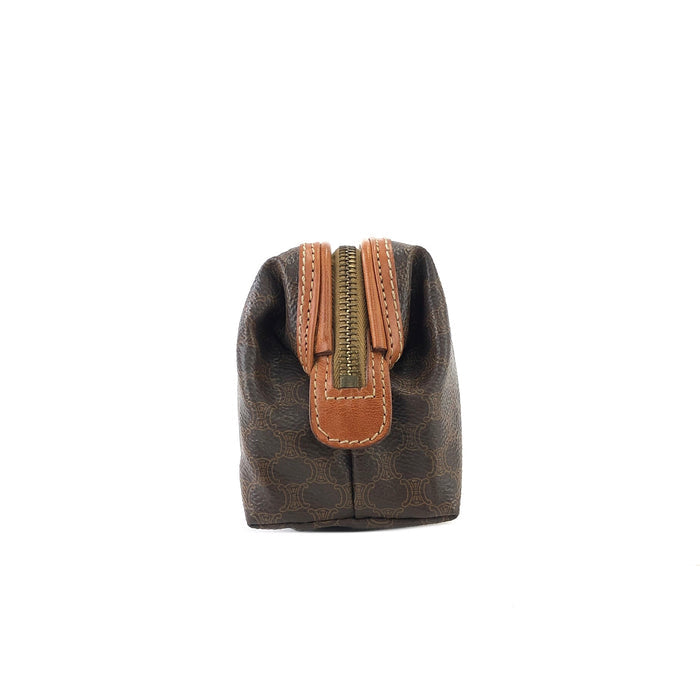 CELINE Macadam Pouch Brown Vintage Old CELINE 7yvznj