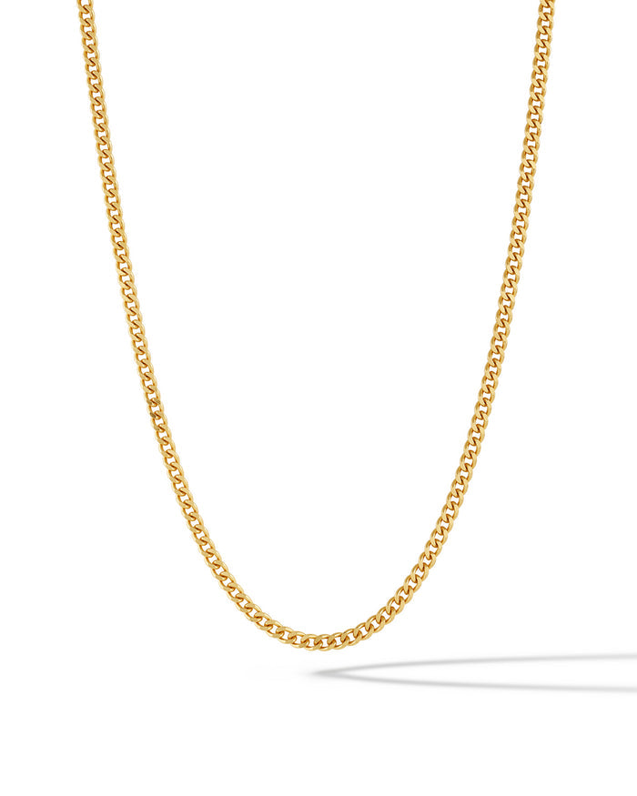 Curb Chain Necklace - Gold
