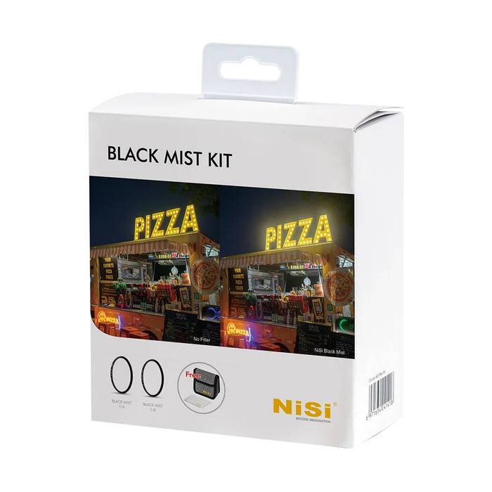 NiSi 77mm Black Mist 1/4 and 1/8 Filter Kit with Case
