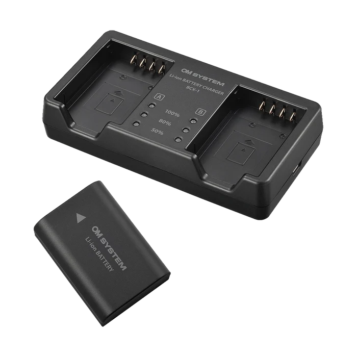 OM SYSTEM SBCX-1 Lithium-Ion Battery and Charger Kit
