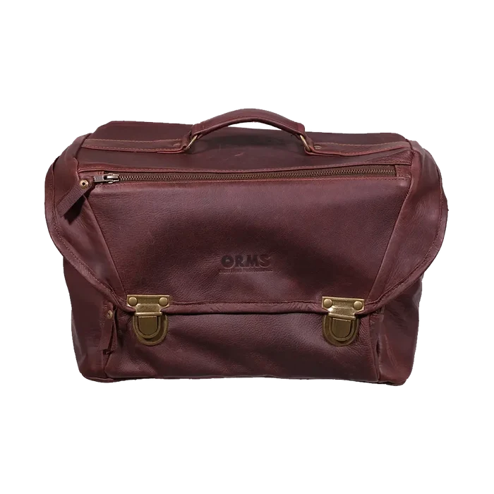 Orms Leather Camera Shoulder Bag (Chocolate, Large)