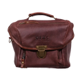 Orms Leather Camera Shoulder Bag (Chocolate, Small)