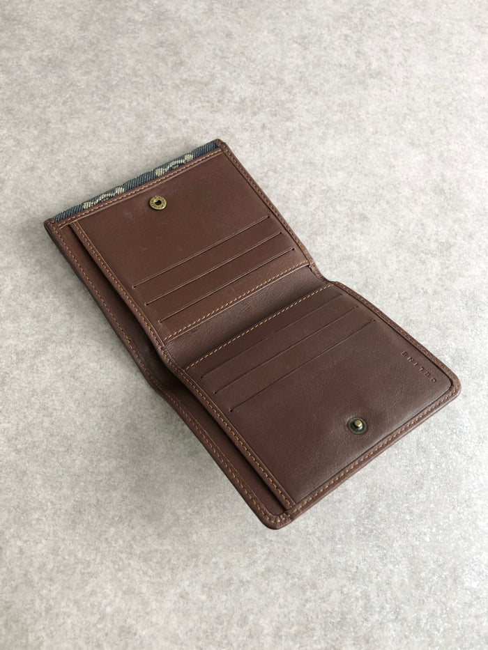CELINE Paris Macadam Folded Wallet Indigo Vintage zbp5r8