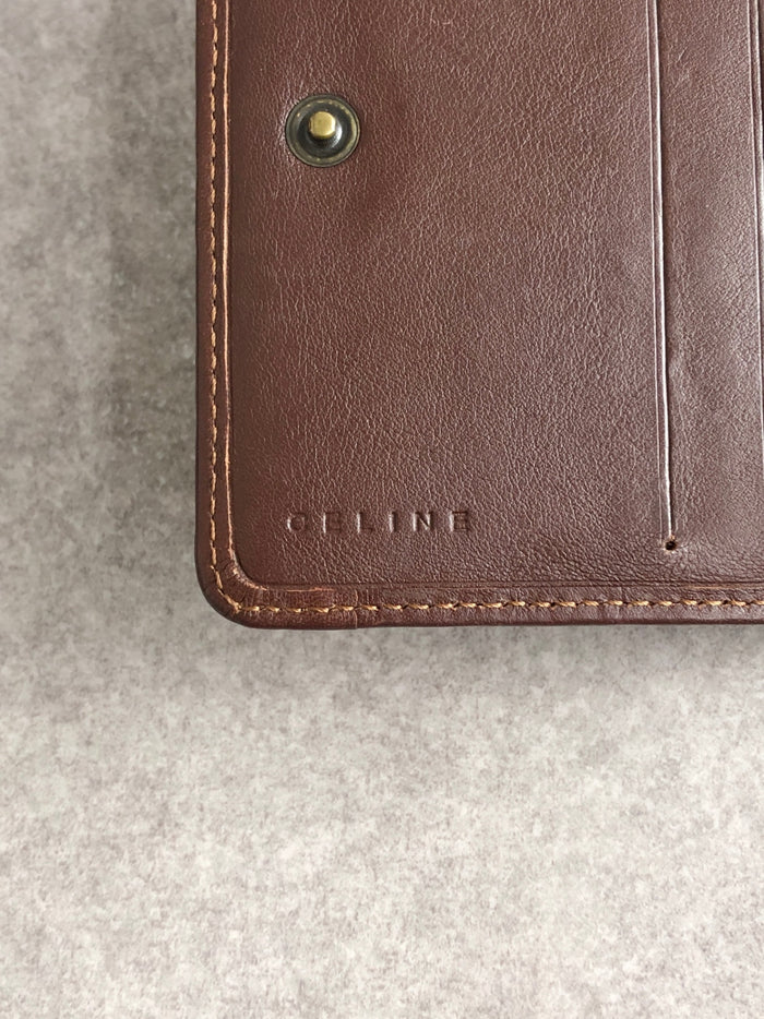 CELINE Paris Macadam Folded Wallet Indigo Vintage zbp5r8