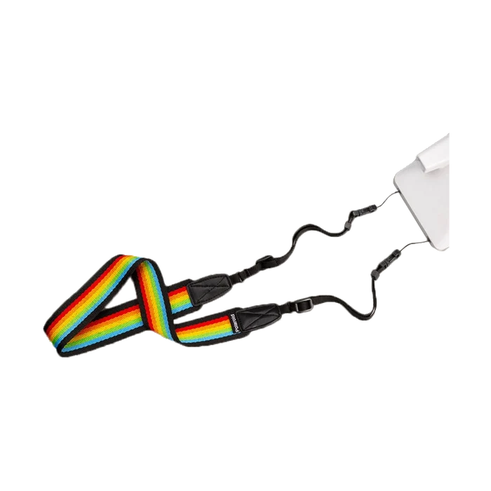Polaroid Camera Strap - Flat (Rainbow Black)