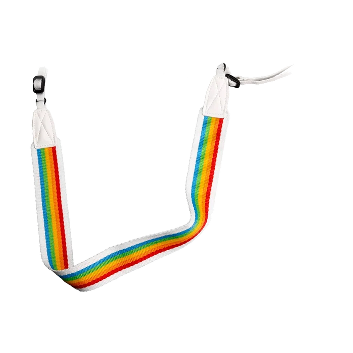 Polaroid Camera Strap - Flat (Rainbow White)