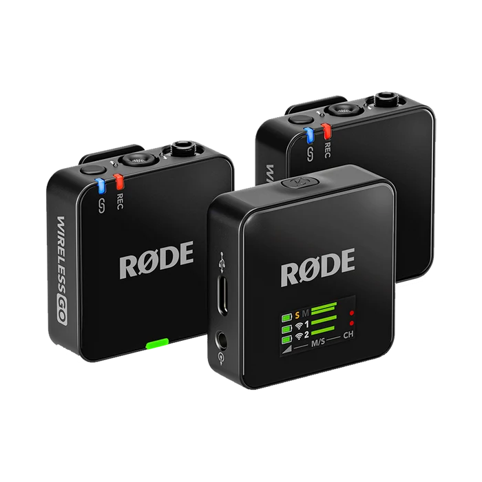 Rode Wireless GO (Gen 3) 2-Person Compact Digital Wireless Microphone System/Recorder (2.4 GHz, Black)
