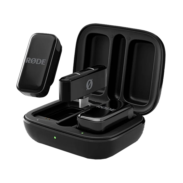 Rode Wireless Micro 2-Person Ultracompact Wireless Microphone System with USB-C Connector (2.4 GHz, Black)