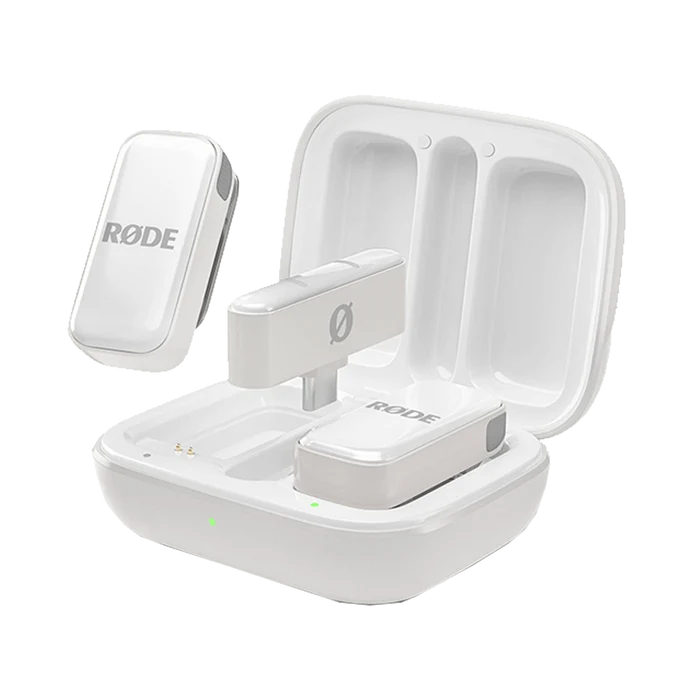 Rode Wireless Micro 2-Person Ultracompact Wireless Microphone System with USB-C Connector (2.4 GHz, White)