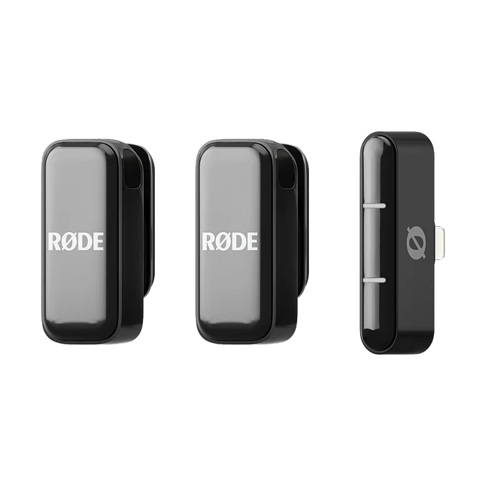Rode Wireless Micro 2-Person Ultracompact Wireless Microphone System with USB-C Connector (2.4 GHz, Black)