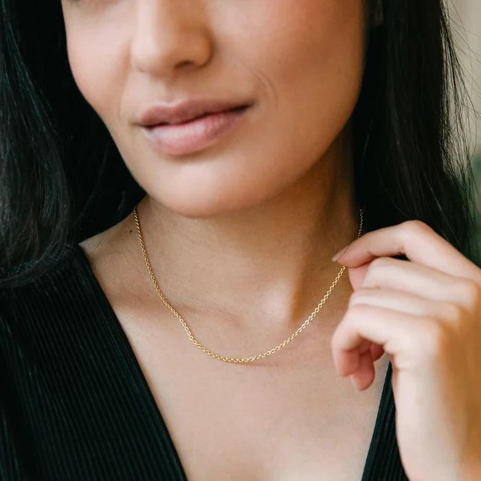 Rolo Chain Necklace - Gold