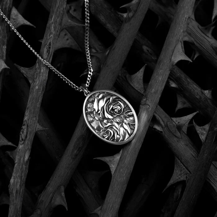 Rose Amulet - Sterling Silver