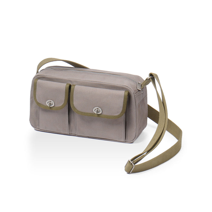 Gray × Olive-green