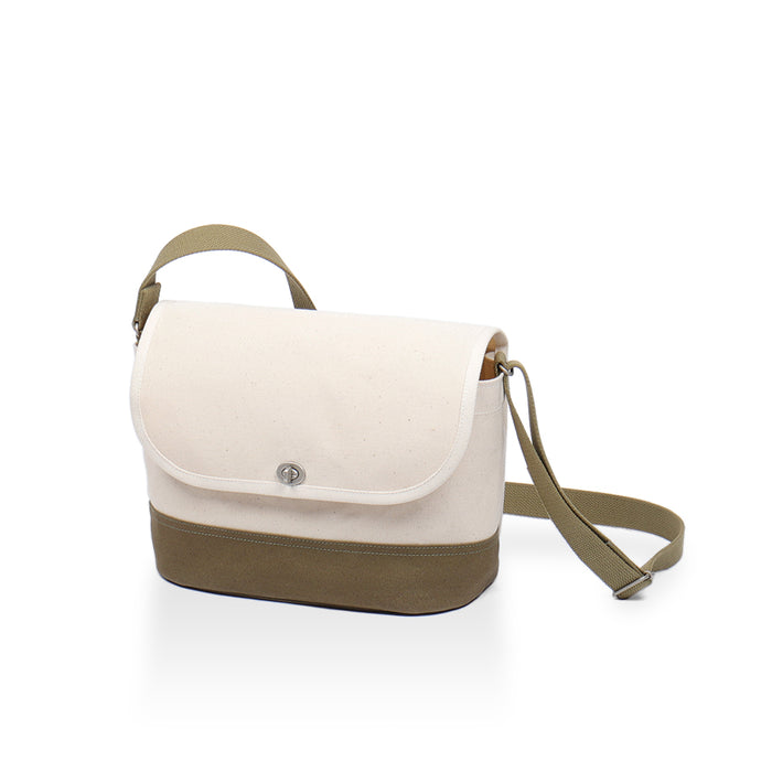 Off-white × Olive-green (front)