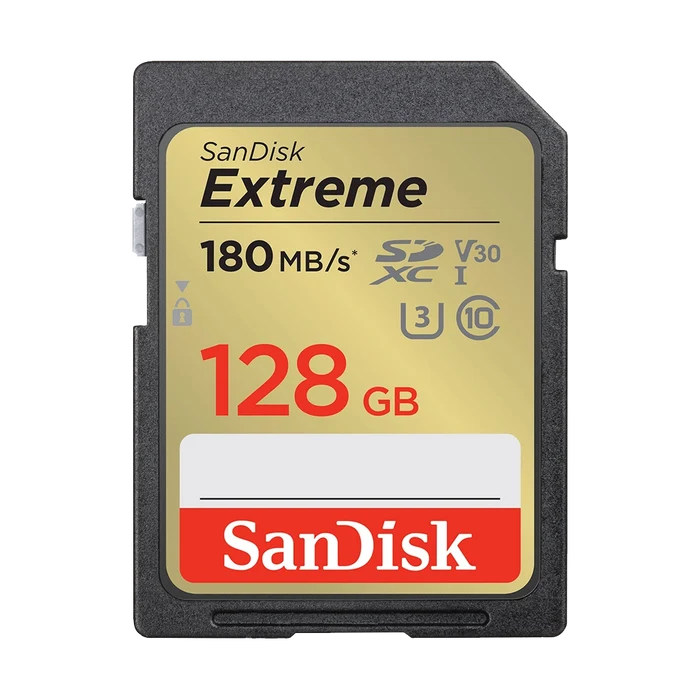 SanDisk 128GB Extreme 180MB/s UHS-I SDHC Memory Card