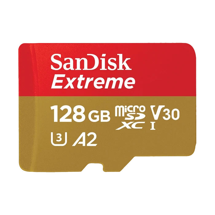 SanDisk 128GB Extreme 190MB/s UHS-I microSDXC Memory Card