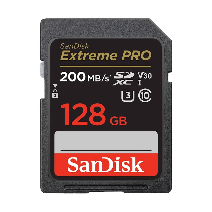 SanDisk 128GB Extreme PRO 200MB/s UHS-I SDXC Memory Card