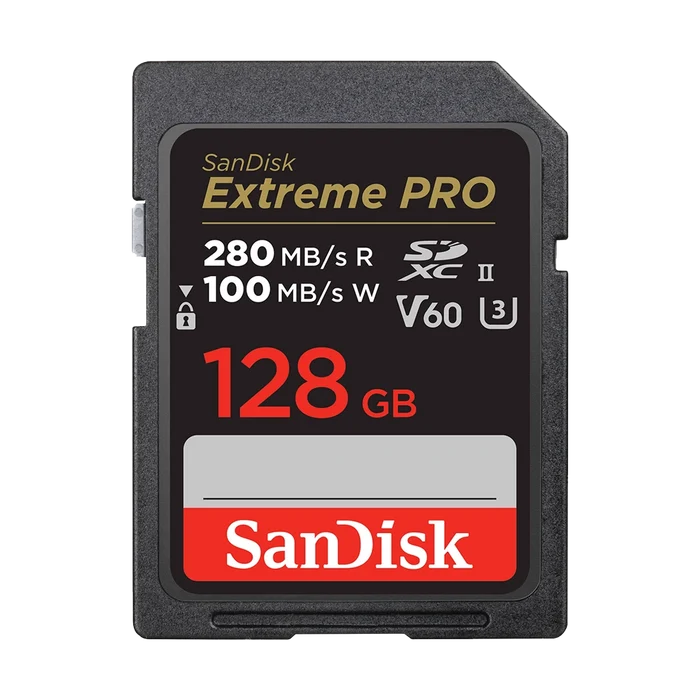 SanDisk 128GB Extreme PRO 280MB/s UHS-II SDXC Memory Card
