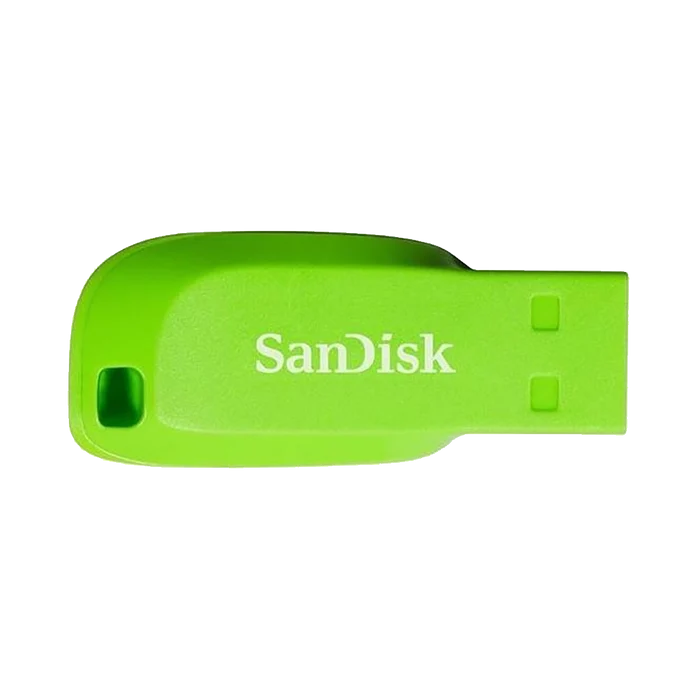 SanDisk 16GB Cruzer Blade USB Flash Drive -  ELECTRIC GREEN