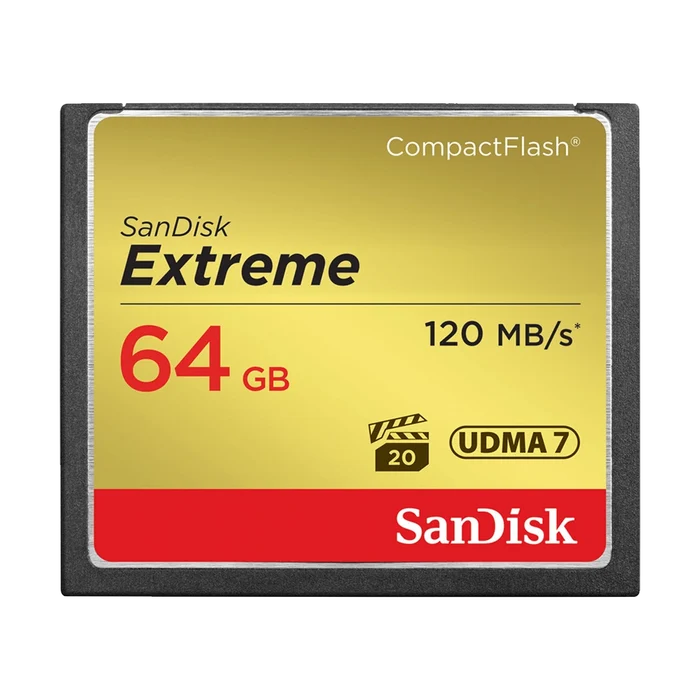 SanDisk 64GB Extreme 120MB/s CompactFlash Memory Card