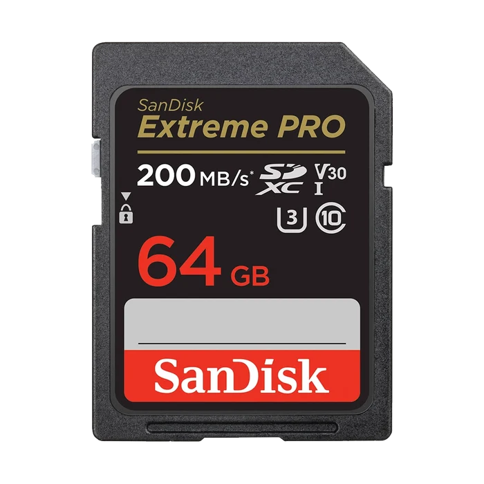 SanDisk 64GB Extreme PRO 200MB/s UHS-I SDXC Memory Card