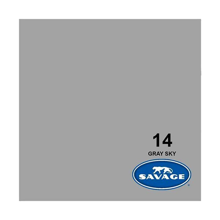 Savage Background Paper Gray Sky 14 (1.35m x 11m)
