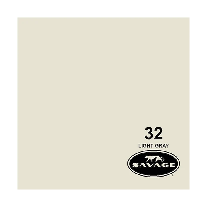 Savage Background Paper Light Gray 32 (2.18m x 11m)