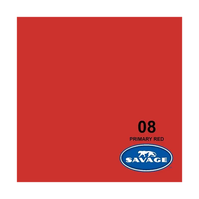 Savage Background Paper Primary Red 08 (2.18m x 11m)