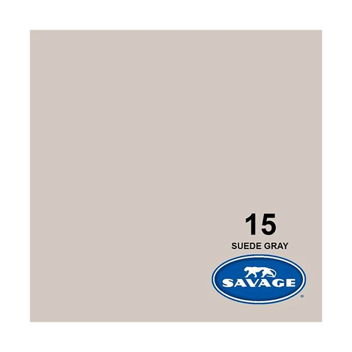 Savage Background Paper Suede Gray 15 (2.18m x 11m)