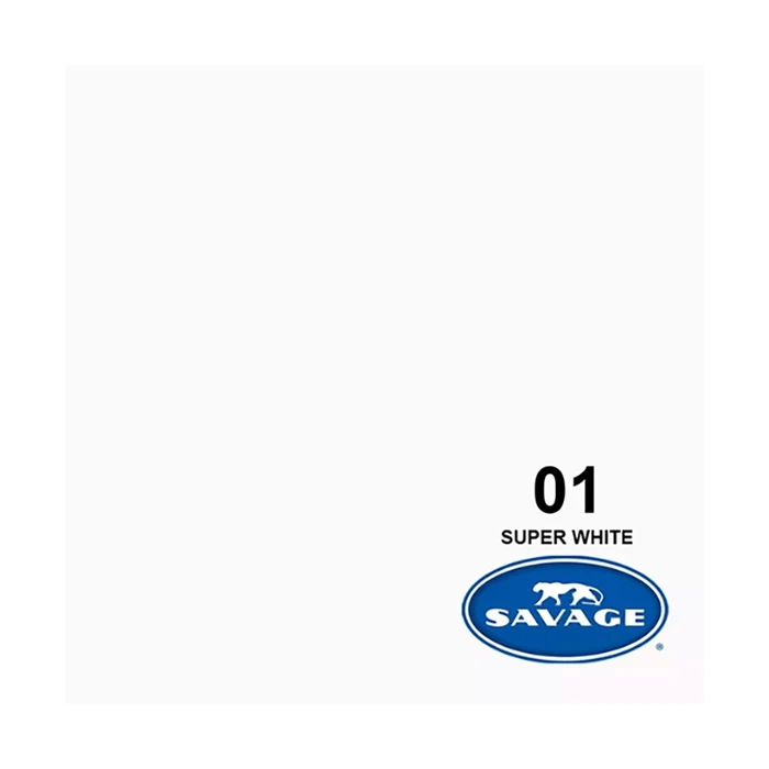 Savage Background Paper Super White 01 (1.35m x 11m)