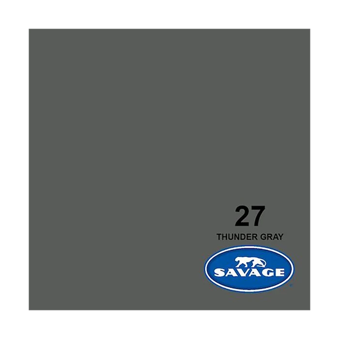 Savage Background Paper Thunder Gray 27 (2.18m x 11m)