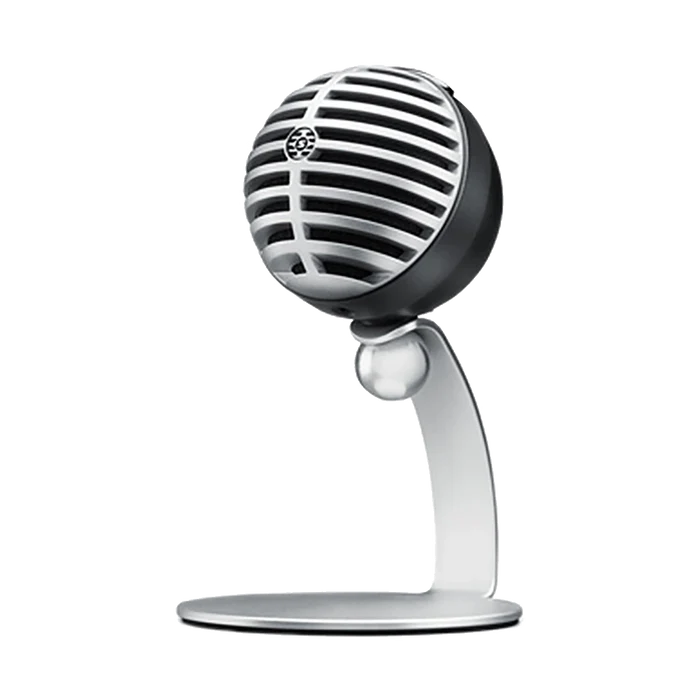 Shure MOTIV MV5 Cardioid USB/Lightning Microphone for Computers and iOS Devices - Silver