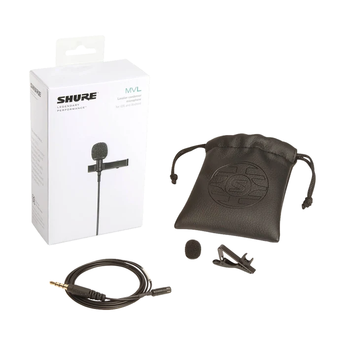Shure MOTIV MVL Omnidirectional Lavalier Microphone for Smartphones