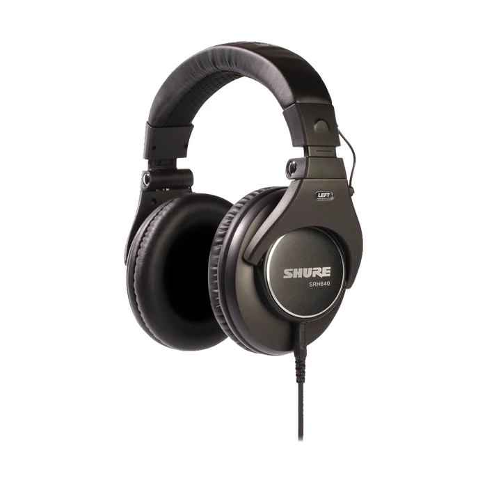 Shure SRH840 Closed-Back Over-Ear Professional Monitoring Headphones