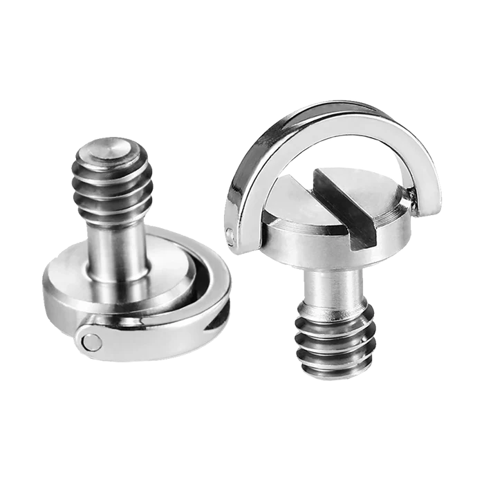 SmallRig 838 Quick Release Camera Screw with D-Ring (1/4"-20, Pair)