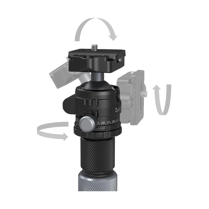 SmallRig Carbon Fiber Tripod with Center Column AP-20 and Ball Head