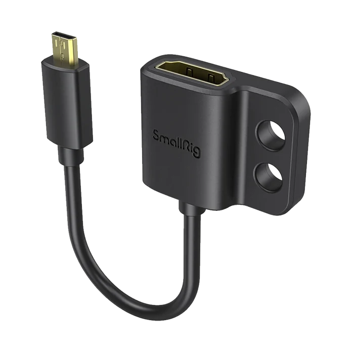 SmallRig Ultra-Slim Female HDMI Type A to Male Micro-HDMI Type D Adapter Cable