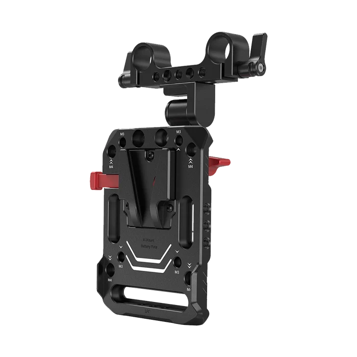 SmallRig V-Lock Battery Plate with 15mm Rod Clamp and Adjustable Arm