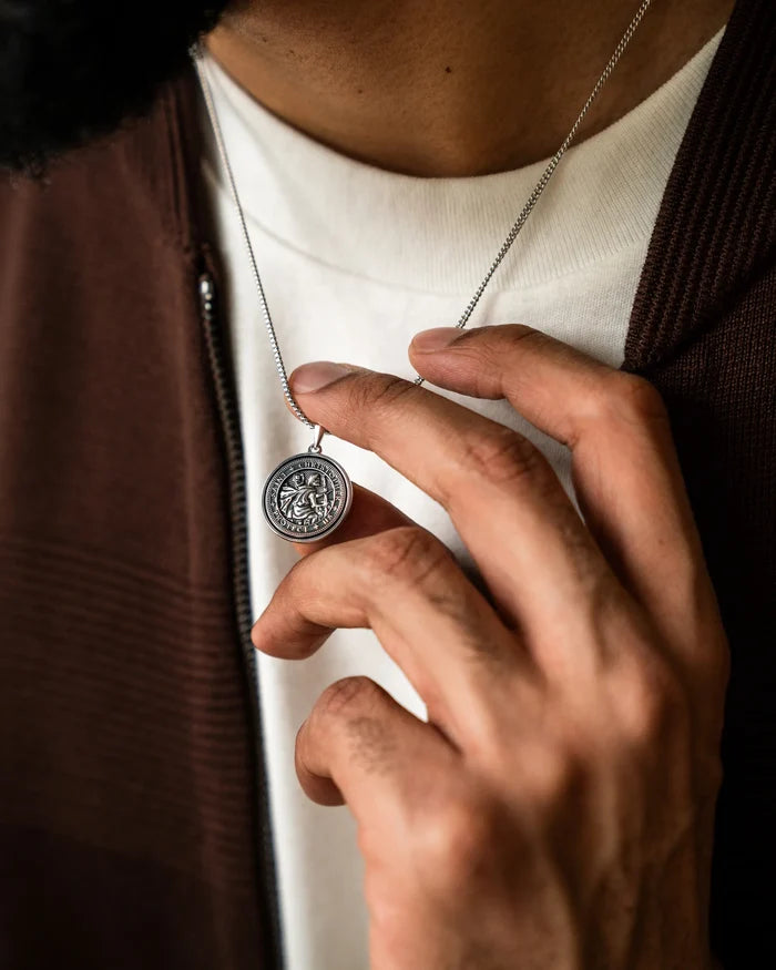 St Christopher Pendant For men on neck