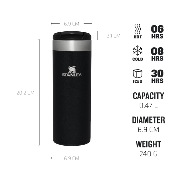 Stanley The Aerolight Transit Mug 0.47L (Black Metallic)