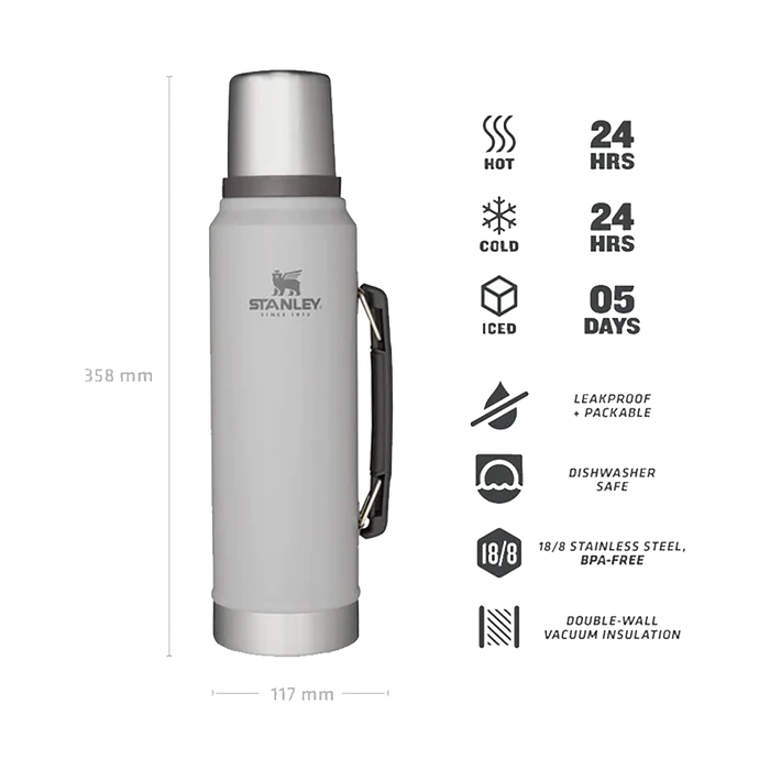 Stanley The Legendary Classic Bottle 1.0L (Ash)