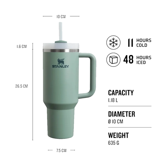Stanley The Quencher H2.O FlowState Tumbler 1.2L (Shale)