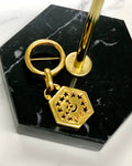 CELINE Star Watch Dial Brooch Gold Old Celine vz5kv6