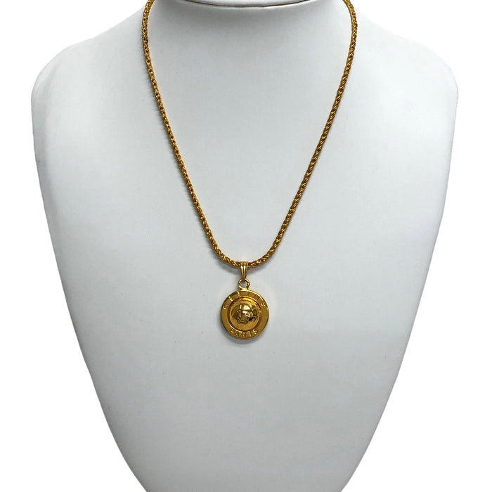 CELINE Starball Necklace Gold Vintage ymi78b