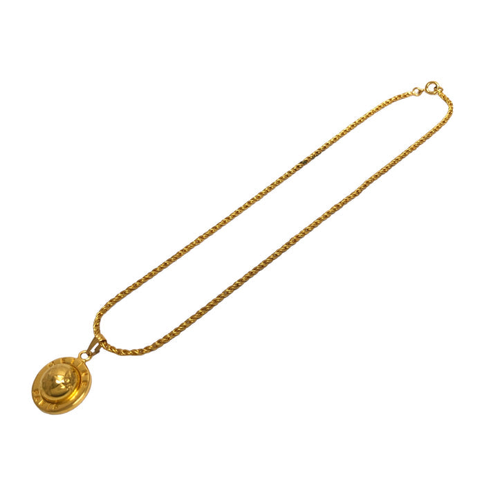 CELINE Starball Necklace Gold Vintage ymi78b