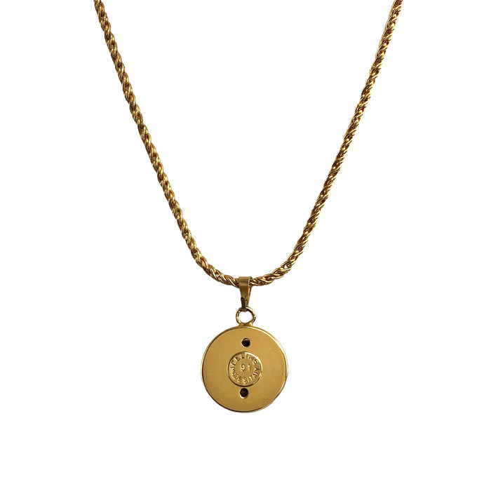 CELINE Starball Necklace Gold Vintage ymi78b