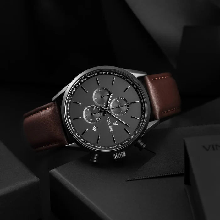 Gunmetal Walnut Watch side laying