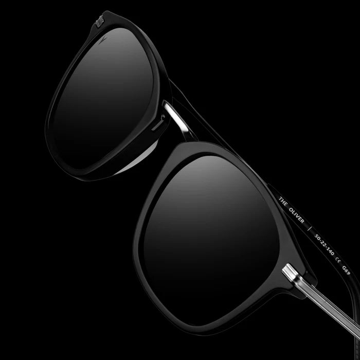 Black OIiver sunglasses on black