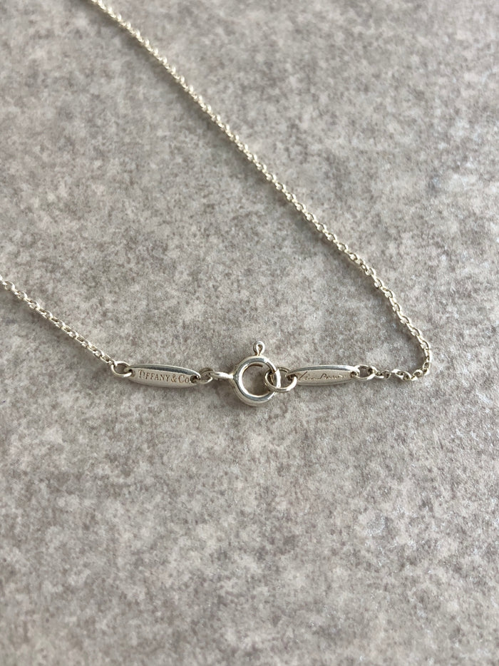 Tiffany & Co. Cross SILVER925 Necklace Silver Vintage h43x6c